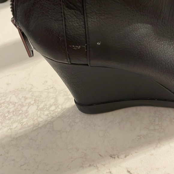 Donald Pliner Black Chez Wedge Rhinestone Boots size 11 M - Picture 7 of 7